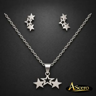 Conjunto Tres Estrellas en Acero