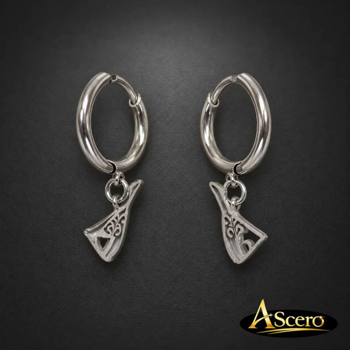 Pendientes Argollas Tenerife en Acero Plateado