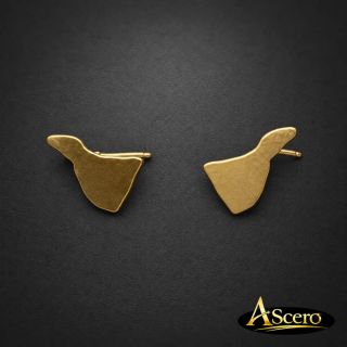 Pendientes Tenerife en Acero Dorado