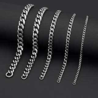 Pulsera de acero inoxidable moderna