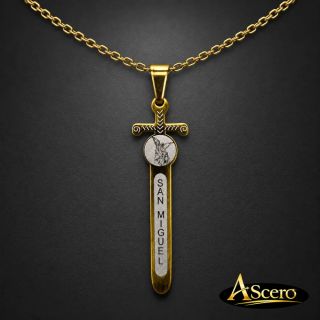 Cadena con Colgante Espada San Miguel