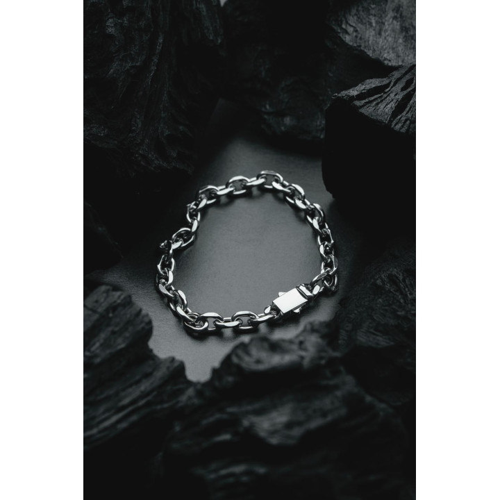 Pulsera de acero inoxidable moderna