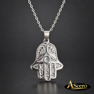 Cadena con Colgante Mano de Fátima 4Cm