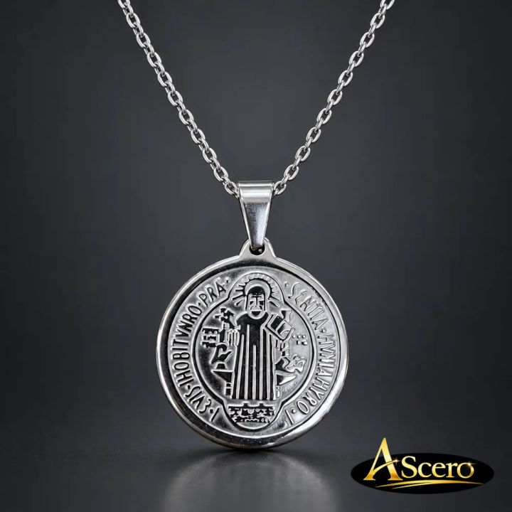 Cadena con Colgante Medalla de San Benito
