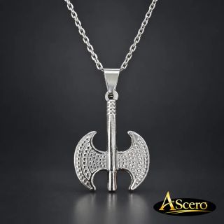 Cadena con Colgante Hacha Doble