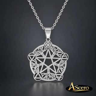 Cadena con Colgante Pentagrama en Acero Inoxidable