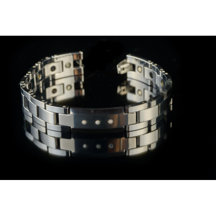 Pulsera de acero inoxidable moderna