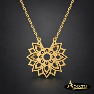 Cadena con Colgante Flor Mandala