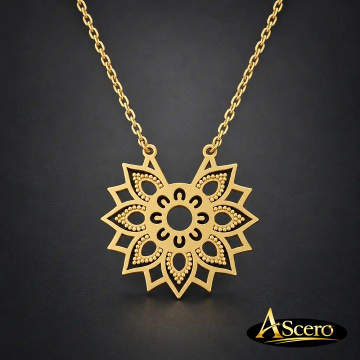 Cadena con Colgante Flor Mandala