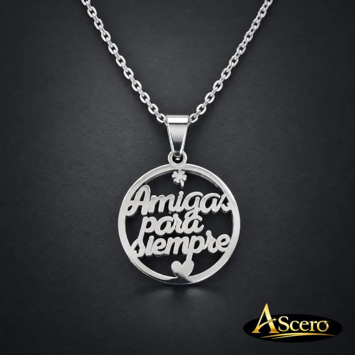 Cadena con Colgante Amigas para Siempre