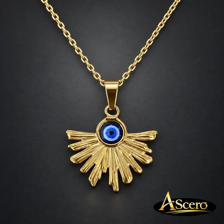 Cadena con Colgante Ojo Turco Sol