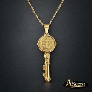 Cadena con Colgante Llave de San Benito