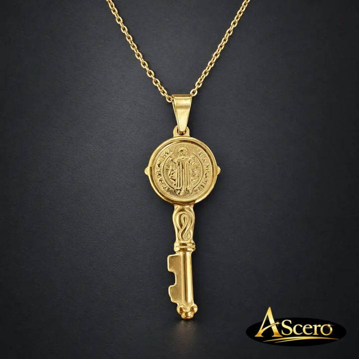 Cadena con Colgante Llave de San Benito