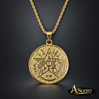 Cadena con Colgante Tetragramatón Grande
