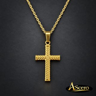 Cadena con Colgante Cruz Espiga