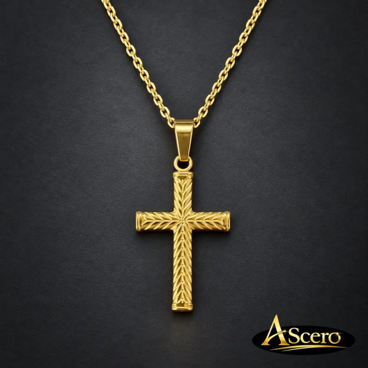 Cadena con Colgante Cruz Espiga