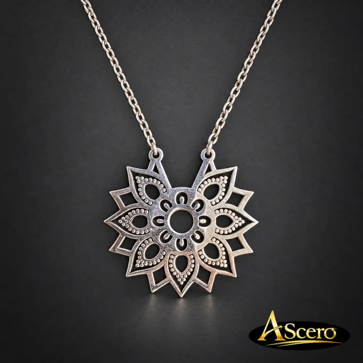 Cadena con Colgante Flor Mandala