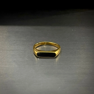 Anillo de acero inoxidable color oro