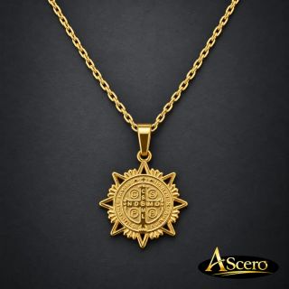 Cadena con Colgante de San Benito