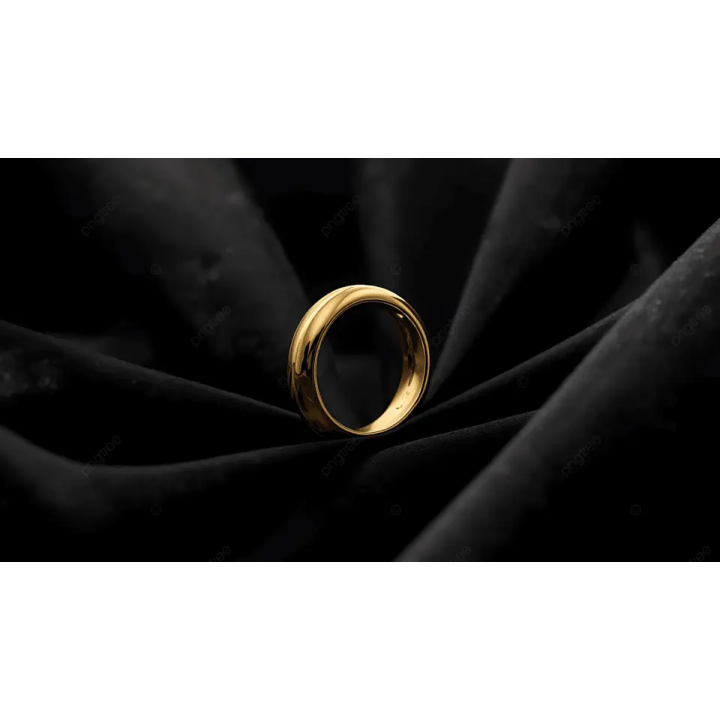 Anillo de acero inoxidable color oro