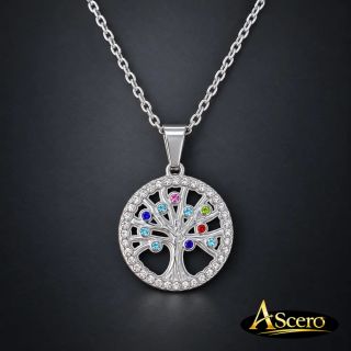 Cadena con Colgante Árbol de la Vida Colores
