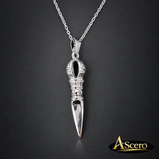 Cadena con Colgante Daga Ritual Budista