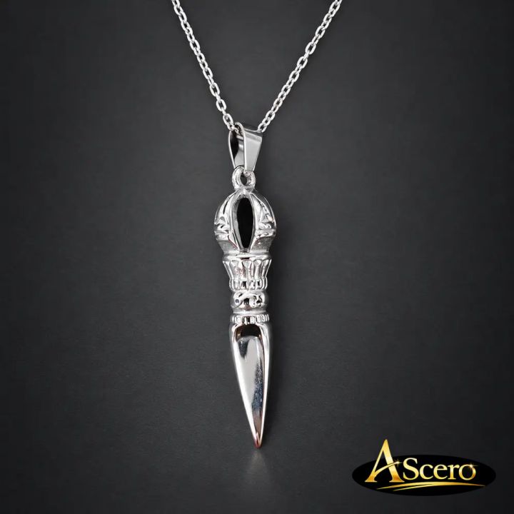 Cadena con Colgante Daga Ritual Budista