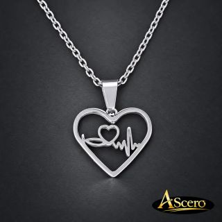 Cadena con Colgante Corazón con Latido e