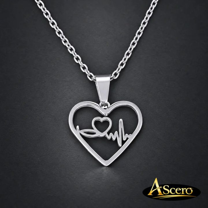 Cadena con Colgante Corazón con Latido e