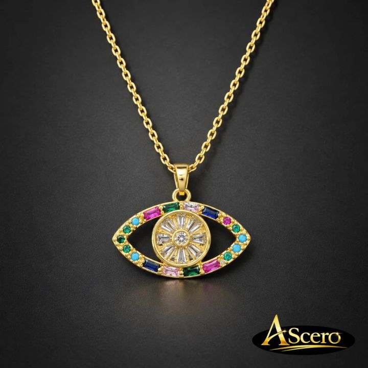 Cadena con Colgante Ojo Multicolor