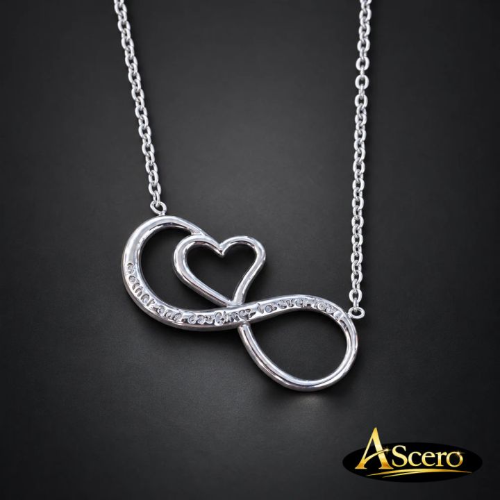 Cadena con Colgante Infinito con Corazón