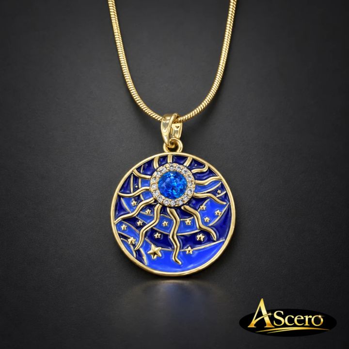 Cadena con Colgante Sol Oceánico