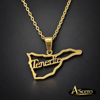 Cadena con Colgante Silueta de Tenerife