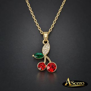 Cadena con Colgante de Cerezas