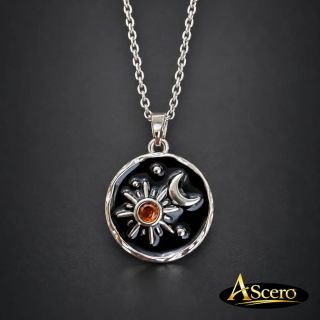 Cadena con Colgante Sol y Luna