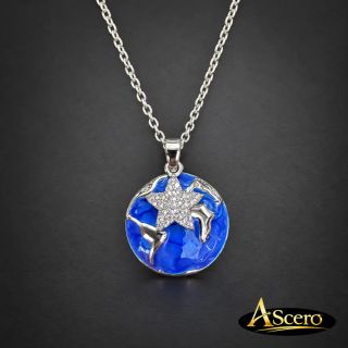 Cadena con Colgante Globo terráqueo y Estrella