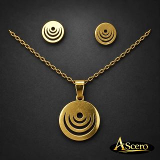 Conjunto Espiral en Dorado